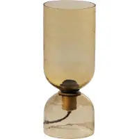 Woood Gigi Tafellamp Gehamerd Glas 38xØ15 cm - Naturel