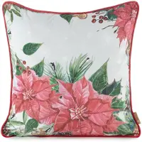 Eurofirany Kerst Kussenhoes Jingle37 45x45cm Roze - 100% Polyester