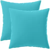 vidaXL Kussen met kussen HEERLEN 2 st Turquoise Polyester