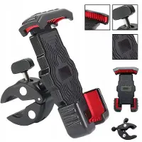 Universal Merkloze Fiets & Motor Telefoonhouder - Schokbestendig & 360° Draaibaar