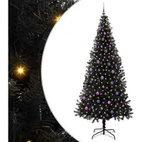 vidaXL Kerstboom Zwart 240 cm PVC