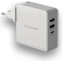 RealPower 306837 DeskCharge-65 Travel Wall Charger