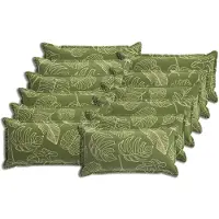 vidaXL Kussensloop 12 st HOUTEN Blad Design 40 x 80 cm Polyester