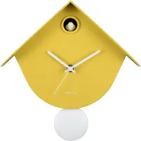 Karlsson Cool Retro Cuckoo Wandklok | Met Koekoeksklok | 25.5x25.8x7.5cm