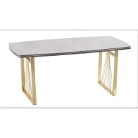 AEA Luxus Tische Esszimmer Tisch Metall Esszimmertisch Moderner Möbel Gold Edelstahl