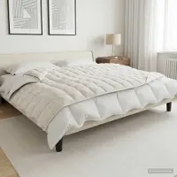 vidaXL Verzwaringsdeken Wit 155 x 220 cm 11 kg 100% Katoen 205T