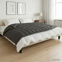 vidaXL Verzwaringsdeken Antraciet 135 x 200 cm 6 kg 100% Katoen 205T