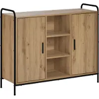 vidaXL Dressoir Artisanaal eiken 97 x 33 x 81 cm Bewerkt hout