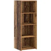 vidaXL Highboard Oud hout 45 x 41 x 124 cm Bewerkt hout