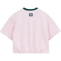 We fashion Shirt donkergroen / rosa
