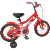 vidaXL Kinderfiets, 16 inch, geschikt voor kinderen van 4-6 jaar, rood