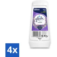 Glade 4 x - Gel - Tranquil Lavender & Aloë - 150 g - Luchtverfrisser - Lavendel - Aloë Vera - Geur - Huisgeur