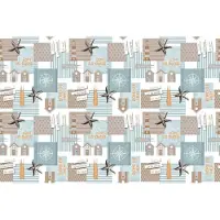 Texpot Wastafelbeschermer, zeemeermin, ster, afwasbaar, 140 x 200 - 38273 - Nautilus
