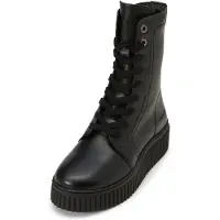 Marc O'Polo Lace up Bootie Damenschuhe Stiefeletten Schnürer Stiefel Schwarz Freizeit