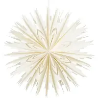 Mica Decorations Papieren sneeuwvlok | | 18 x 50 cm (Binnen, Wit)