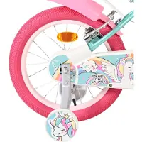 Kubbinga B.V. Unicorn Kinderfiets - Meisjes - 16 inch - Groen - Twee handremmen