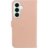 Selencia Echt Leren Bookcase voor de Samsung Galaxy S26 FE - Dusty Pink