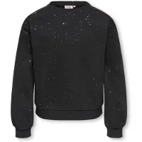 ONLY KIDS GIRL sweater met glitters - zwart Effen - maat 146/152