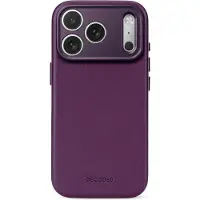 Decoded Leather Hoesje iPhone 18 Pro Hoesje Plum