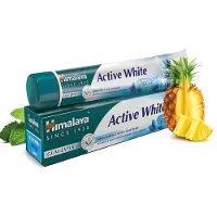 Himalaya herbals Active White Toothpaste Fresh Gel - Kruidentandpasta - Gezond Tandvlees en Wittere Tanden - Vegetarisch - Tandpasta Zonder Fluoride en Parabenen - 75ml