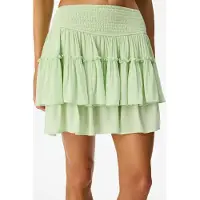 Pentik Dames Viscose Minirok Met Rimpelrand