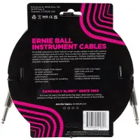 Ernie Ball Braided Instrument Cable Straight/Straight 3 m Recht - Recht Instrumentkabel