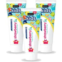 Sence 3 x - Kids 3-8 Jaar - Tandpasta - Aardbei Smaak - Vegan - 75 ml - Voordeelverpakking - 3 stuks