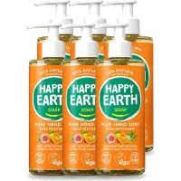 Happy Earth 6 x – Handzeep – 100% Natuurlijk Rose Petitgrain – 300 ml - Voordeelverpakking - 6 stuks