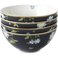 Laura Ashley Heritage Collectables Kommen set van 4 - Schaaltjes - Ø16cm - Midnight Uni