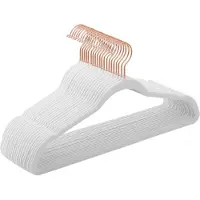 Songmics - Kledinghangers - Fluwelen Kledinghangers - Set van 20 - 360° Draaibare Haak - Dun en Sterk Belastbaar