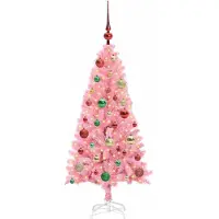 vidaXL Kerstboom Roze 120 cm PVC