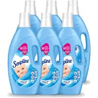 Soupline 6 x – Wasverzachter – Hemels Fris – 1,9 L - Voordeelverpakking - 6 stuks
