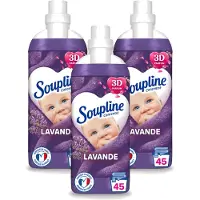 Soupline 3 x - Wasverzachter - Lavendel - 45 Wasbeurten - 1L - Voordeelverpakking - 3 stuks