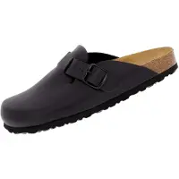 Lico Houten klomp slipper, uni, BIOLINE CLOG, zwart, maat 42