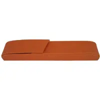 Alassio 2654 Etui voor pennen, model Rivoli. Afmetingen: 15,5 x 2,5 x 2 cm. Materiaal: kunstleer. Kleur: oranje
