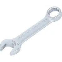 Bgs 30775 Maulsleutel met ring, extra kort, 15 mm
