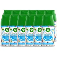 Air Wick 12 x Pure - Luchtverfrisser Navulling - Zachtheid van Katoen - 250ml - Voordeelverpakking - 12 stuks