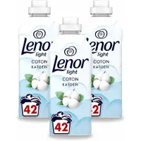 Lenor 3 x Light - Wasverzachter - Katoen - Fris & Zacht - 42 Wasbeurten - Voordeelverpakking - 3 stuks
