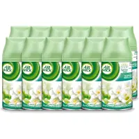 Air Wick 12 x - Luchtverfrisser Navulling - Jasmijn & Witte Bloemen - Automatische Spray - 250 ml - Voordeelverpakking - 12 stuks