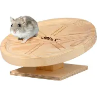 Dobar Looprad Spidi, gemaakt van massief hout, voor kleine huisdieren. Stil loopvlak voor huisdieren