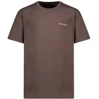 Airforce T-shirt met logo - donkerbruin Jongens Katoen Ronde hals Logo - maat 140