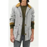 American vintage Unisex Tizanie Coat Bleached Grey Maat: S | Spijkerjassen Outlet | Unisex | Grijs
