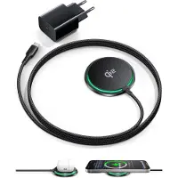 Iniu MagSafe-oplader, 15W, Qi2-gecertificeerde draadloze oplader