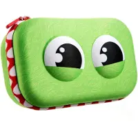 Zipit Wildlings pennenetui voor jongens, etui met organizer, groen