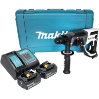 Makita DHR 202 SGW accu-boorhamer 18 V 20 mm 2,0 J wit + 2x accu 6,0 Ah + oplader + koffer