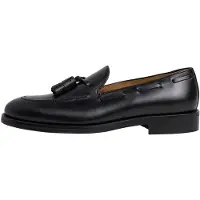 Hackett London Heren Mayfair Crust leren schoenen, zwart (45), Leer, Plat, Geen, Casual, Klassiek HMS200061
