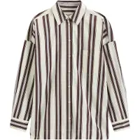 Marc O'Polo Blouse lichtblauw / donkerbruin / pink / wit