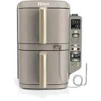Ninja Double Stack XL heteluchtfriteuse, 6 functies, kleur: steingoud, model: SL451EUSD