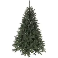 Black Box Trees Toronto Kunstkerstboom Deluxe - Kerstboom H155 x Ø114 cm - met Witte Naaldtips en PVC Naalden - Kerstversiering voor Binnen - Scharnierconstructie - Groen