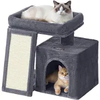Feandrea kraboom, klein, met krabpalen, 2 grote plateaus, 48 cm hoog